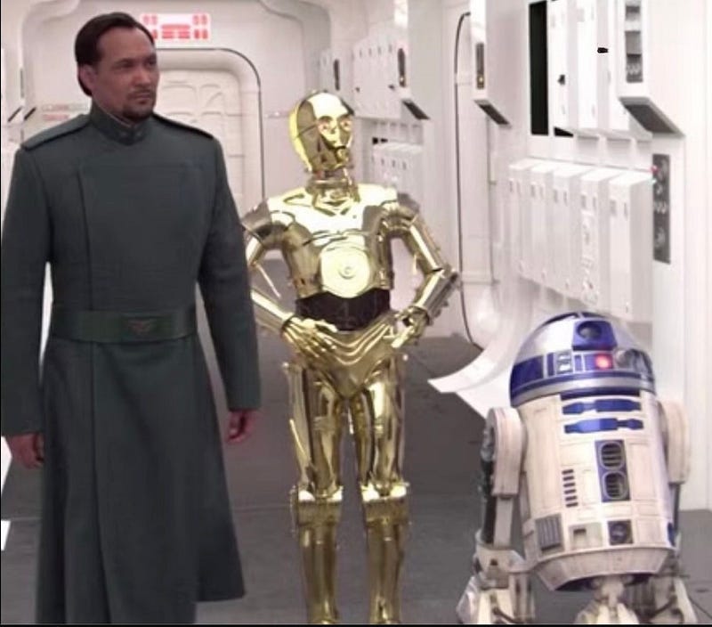Bail Organa at the end of Revenge of the Sith (2005) — ordering C-3PO’s memory wipe